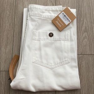 Reformation Marine Jeans White Size: 24